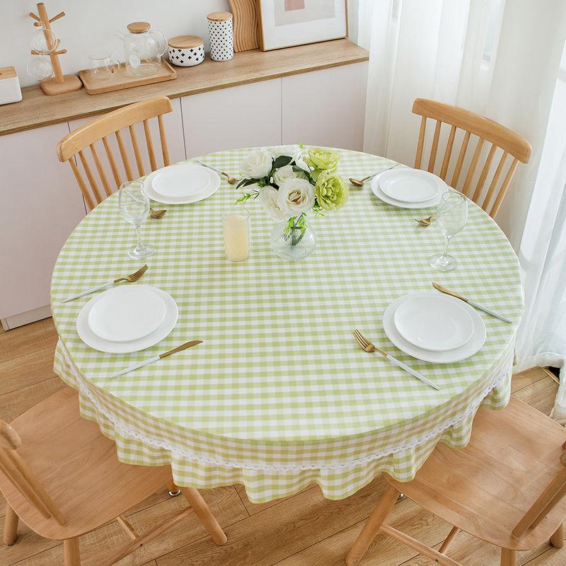 Large Round Table Dining Tablecloth Waterproof Living Room Coffee Table Rectangular Book Tablecloth for Dining Table