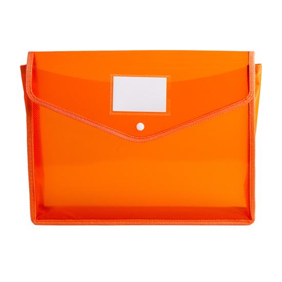 Пластиковая папка-файл Водонепроницаемый прозрачный расширяющийся органайзер для документов с застежкой-кнопкой Без разделителей Портативный формат A4/B5 Конверт для файлов для офиса