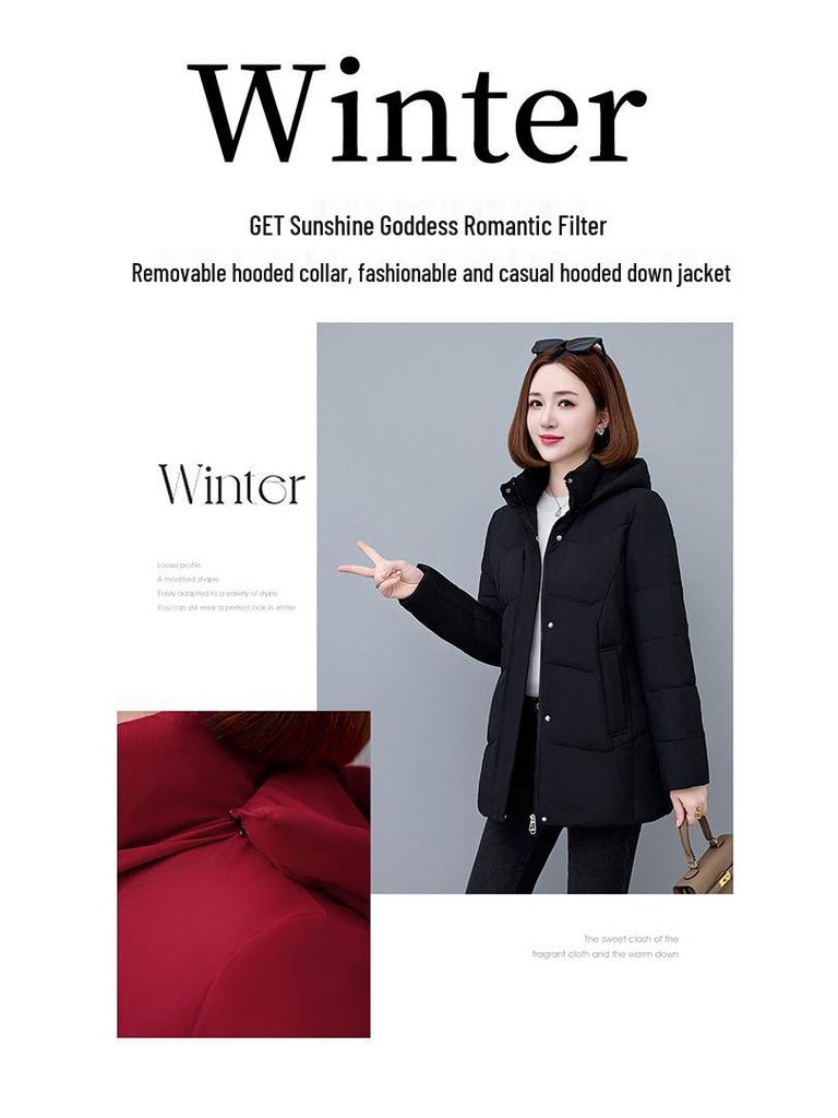 Женский зимний пуховик 2025 с утолщенным слоем - Тренд стиля "Маленькая хрупкость"