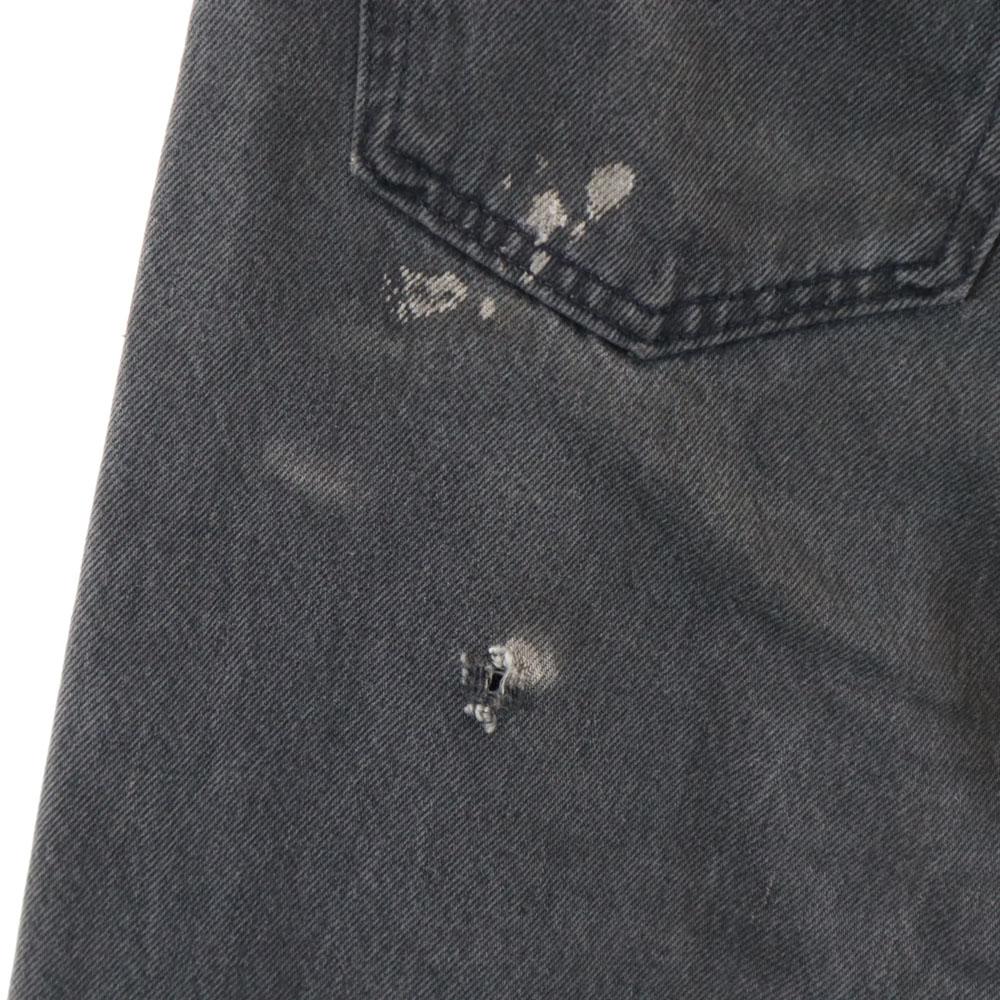Levi's Джинсы 90-х, окрашенные в черный цвет, старые, W32, на пуговицах, мужские, б/у