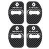 Car Styling Door Lock Cover Emblems Case For Renault koleos duster megane 2 logan clio Kadjar Car Door Protective Decoration T111