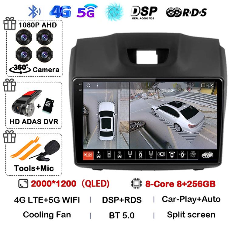 Android 14 Автомагнитола Carplay Auto для Chevrolet Holden S10 TRAILBLAZER COLORADO ISUZU DMAX GPS Мультимедийный Стерео Видеоплеер 4G