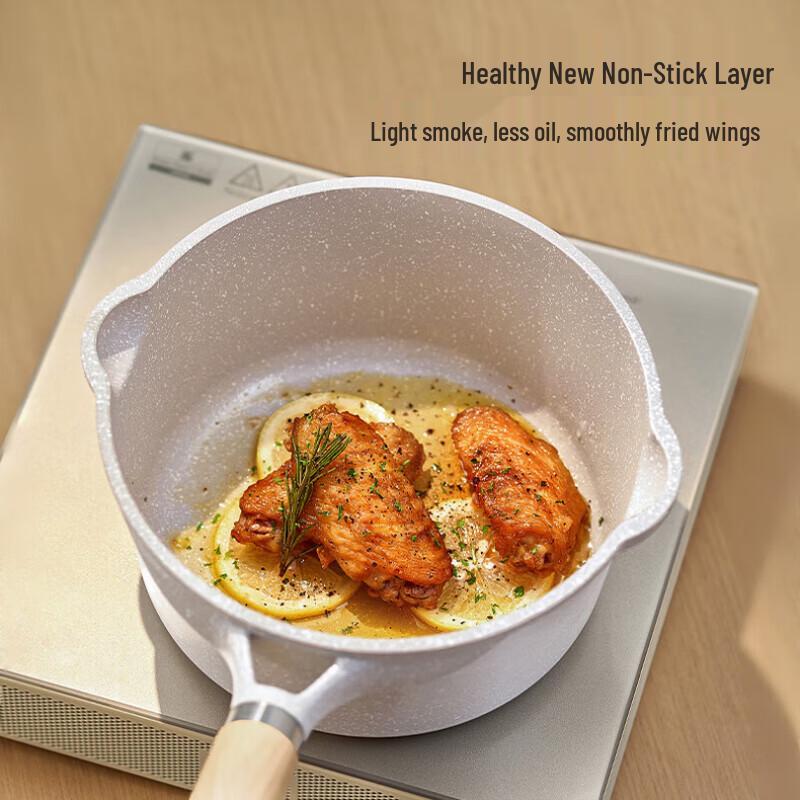ASD Non-stick Maifan Stone Milk Pot with Steamer