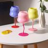 yangyizhi Glass Goblet, Wave Cup, Creative Decorative Cocktail Glassware, Novelty Bar Goblet Tool for Wine Cocktails Juices
