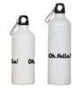 Printtoo Бутылка для воды для путешествий Oh. Алюминиевая спортивная бутылка Hello Print для детей