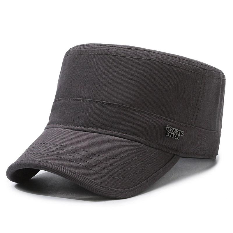 Мужская шляпа весна и осень новая кепка с плоским верхом стильная и простая повседневная кепка для занятий спортом на открытом воздухе кепка для мужчин