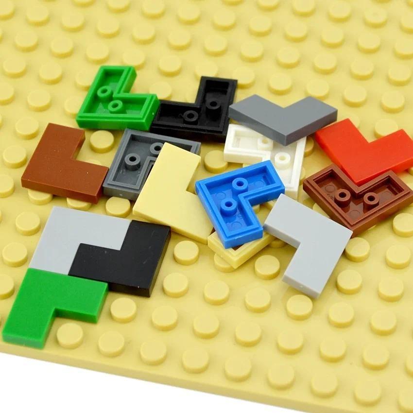 60 шт. MOC кирпичная плитка 2x2 угловая тонкая 2+1 точки образовательные просветительские детские игрушки 60 шт. строительные блоки плитка 14719