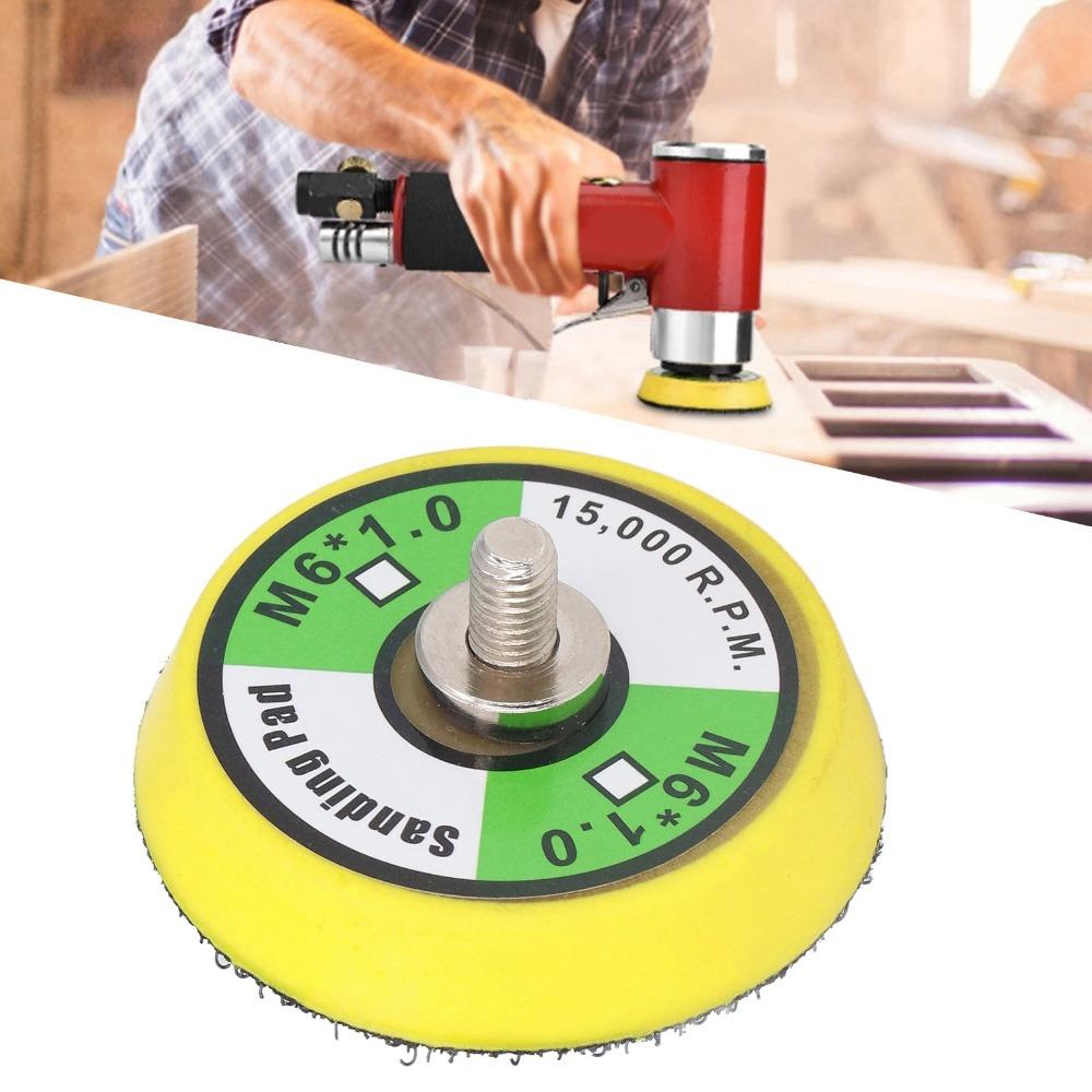 2pcs M6x1 Thread Hook and Loop Backing Pad 15000 RPM Rated Polisher Backing Pad Sanding Task