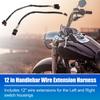 X AUTOHAUX Handlebar Bus Circuit Wire Extension Harness 29cm Sportster Handlebar Wire Extension