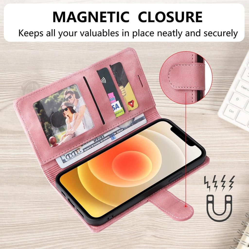 Роскошный кожаный чехол-бумажник с подставкой для карточек для iPhone 15, 14, 13, 12, 11 Pro Max 15 14 Plus/Samsung S23 S22 S21 S20 Ultra Plus A14 A54 A13 A53