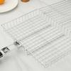 Foldable 304 Stainless Steel Bbq Mesh Non Stick Grilling Basket Grill Mesh Mat Meat Vegetable Steak Picnic Party Barbecue Tool