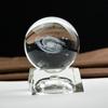 Стильное украшение для домашнего рабочего стола Светящийся прозрачный хрустальный шар Млечного Пути с основанием