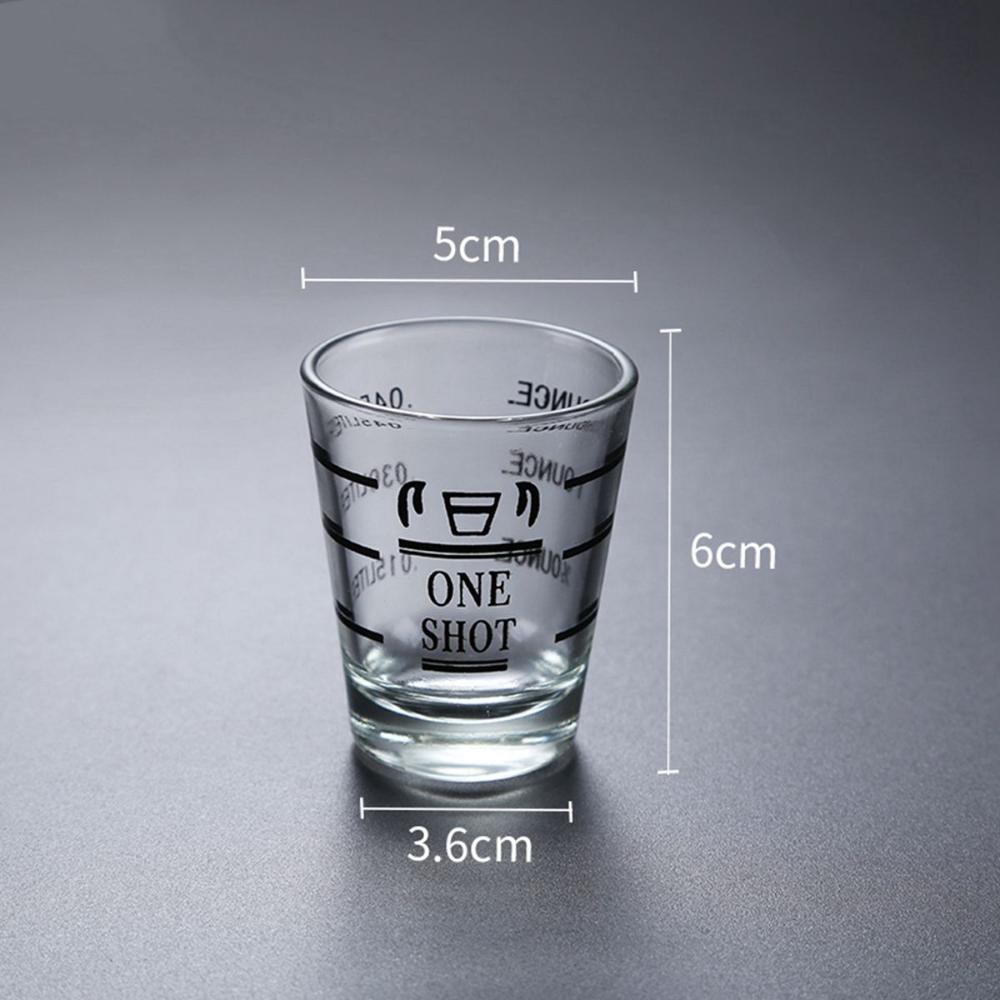 Espresso Heat-resistant Bar Accessories Heavy Duty Jigger Measuring Cup Shot Glass Bartender Tools