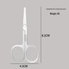 Stainless Steel Curved Nose Hair & Eyebrow Scissors for Men & Women