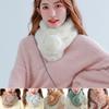 Women's  And Winter Fashion Scarf Thickening Warm Plus Ball Scarf Plush Scarf