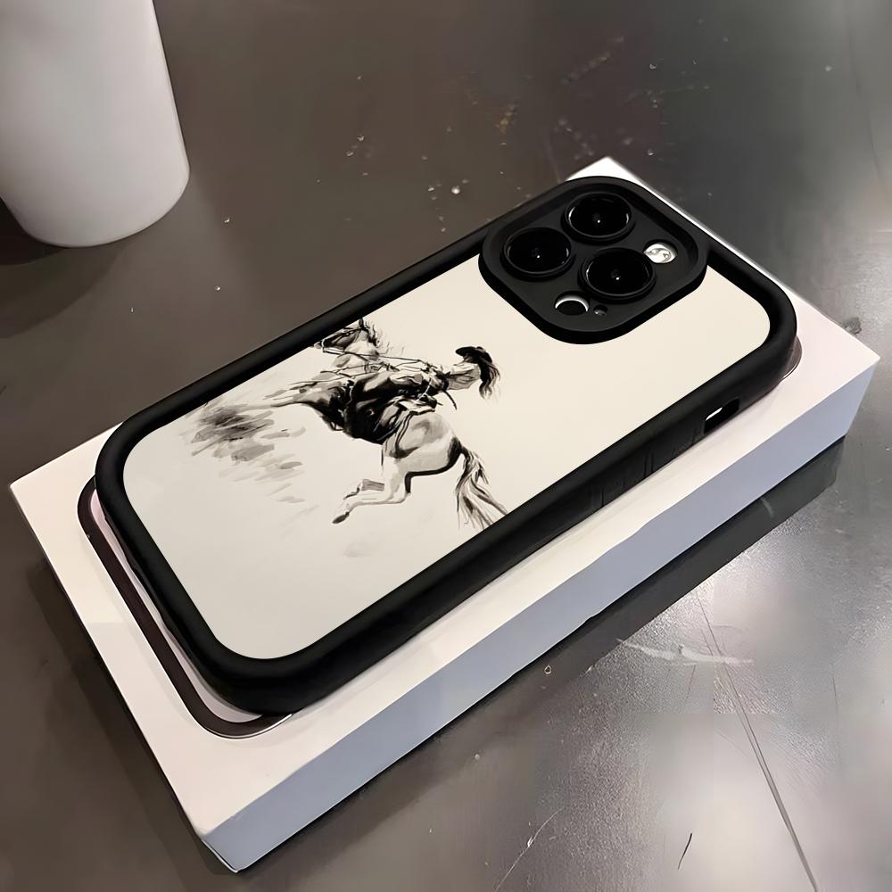 Cool Girl Riding A Horse Phone Case For IPhone 17 Pro Max 16 15 14 Pro Max IPhone 13 Pro Max 11 Plus Silicone Cover
