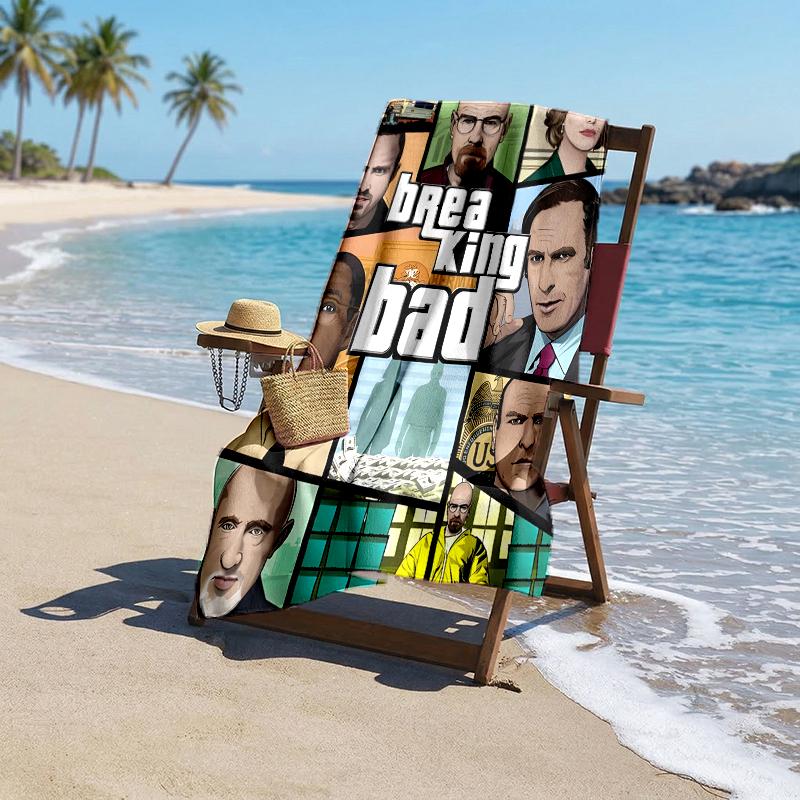 Bad Fashion Beach Towel: Ideal for Summer Adventures Soft, absorbent and quick drying suitable for swimming and bathing