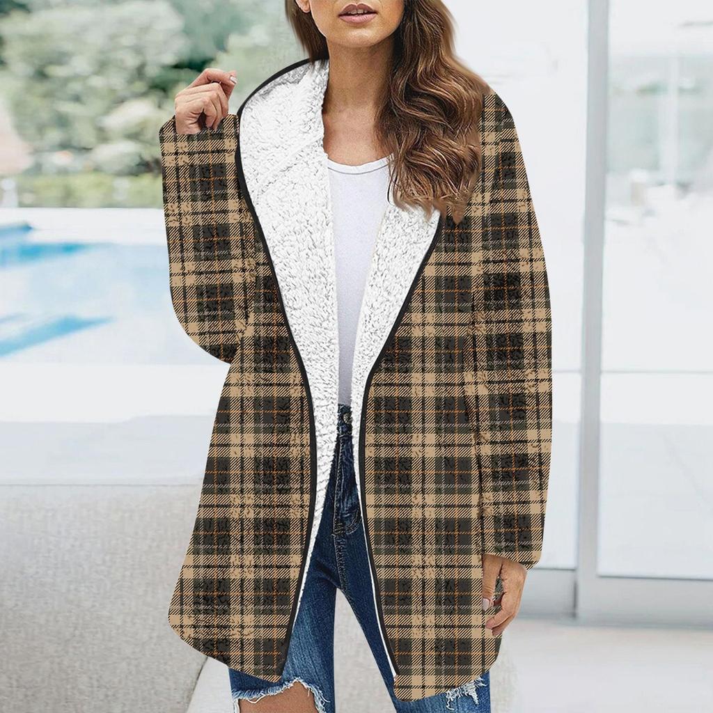 Женская модная осенне-зимняя толстая плюшевая куртка с карманами и длинными рукавами, топ