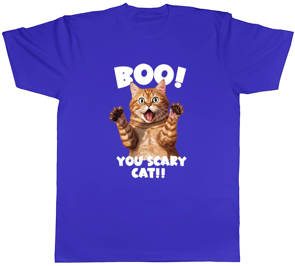 Boo Ginger Cat Mens TShirt You Scary Cat Tee Gift