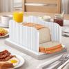 with Bread Crumb Tray Toast Slicer Adjustable Width Bread Slicing Plate Manual Bread Slicer  Loaf