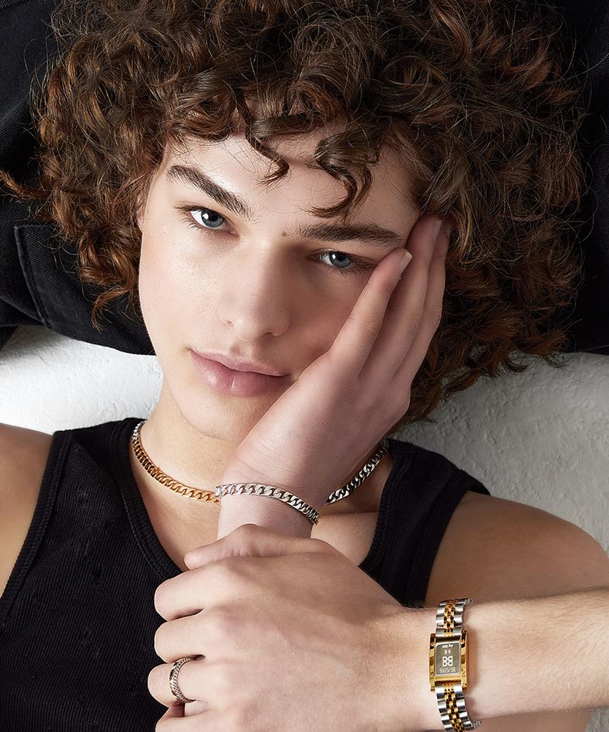Begins Bb Curve Combination Chain Bracelet