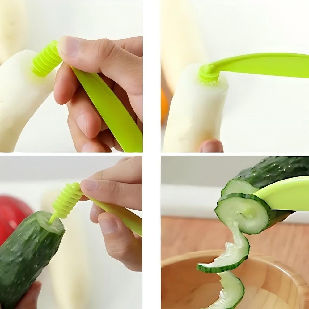 1PC Versatile Spiral Slicer for Cucumbers Carrots Potatoes - Durable Kitchen Gadget 3
