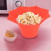 Oven Microwave Popcorn Folding Bowl Diy Silicone Popcorn Maker Machine Home Kitchen Tool Red