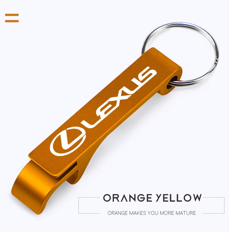 Car Logo Beer Bottle Opener Keychain Metal Key Ring For Lexus F SPORT ES RX NX LS UX LM LX GX LC RZ IS CT GS RC HS SC TX LBX IS3