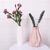 Nordic Style Origami Plastic Vase Imitation Ceramic Flower Pot Mini Bottle Flower Basket Flower Vase Decoration Home
