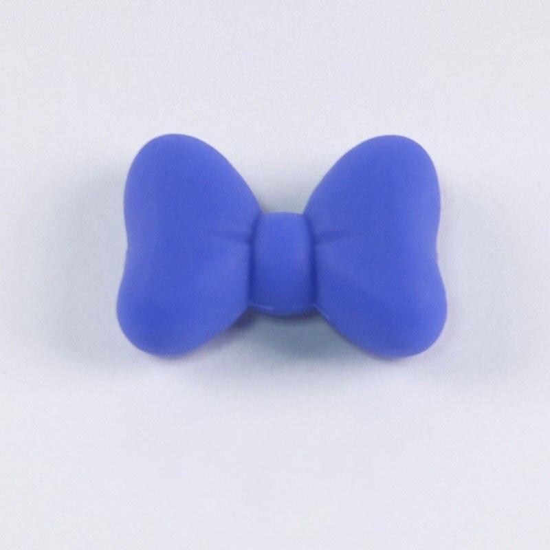 2 шт./лот Силиконовые бусины с бантом Без BPA Галстук-бабочка Прорезыватель для зубов младенца Бусина для изготовления ювелирных изделий своими руками Жевательный Подарок для прорезывания зубов у малышей