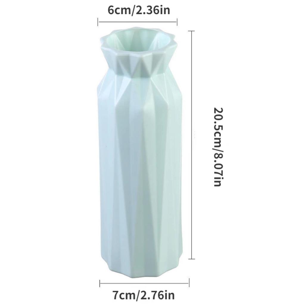 1pc Nordic Flower Vase Plastic Flower Vase Pink Blue White Grey Home Living Room Decoration Imitation Ceramic Plastic Flower Pot