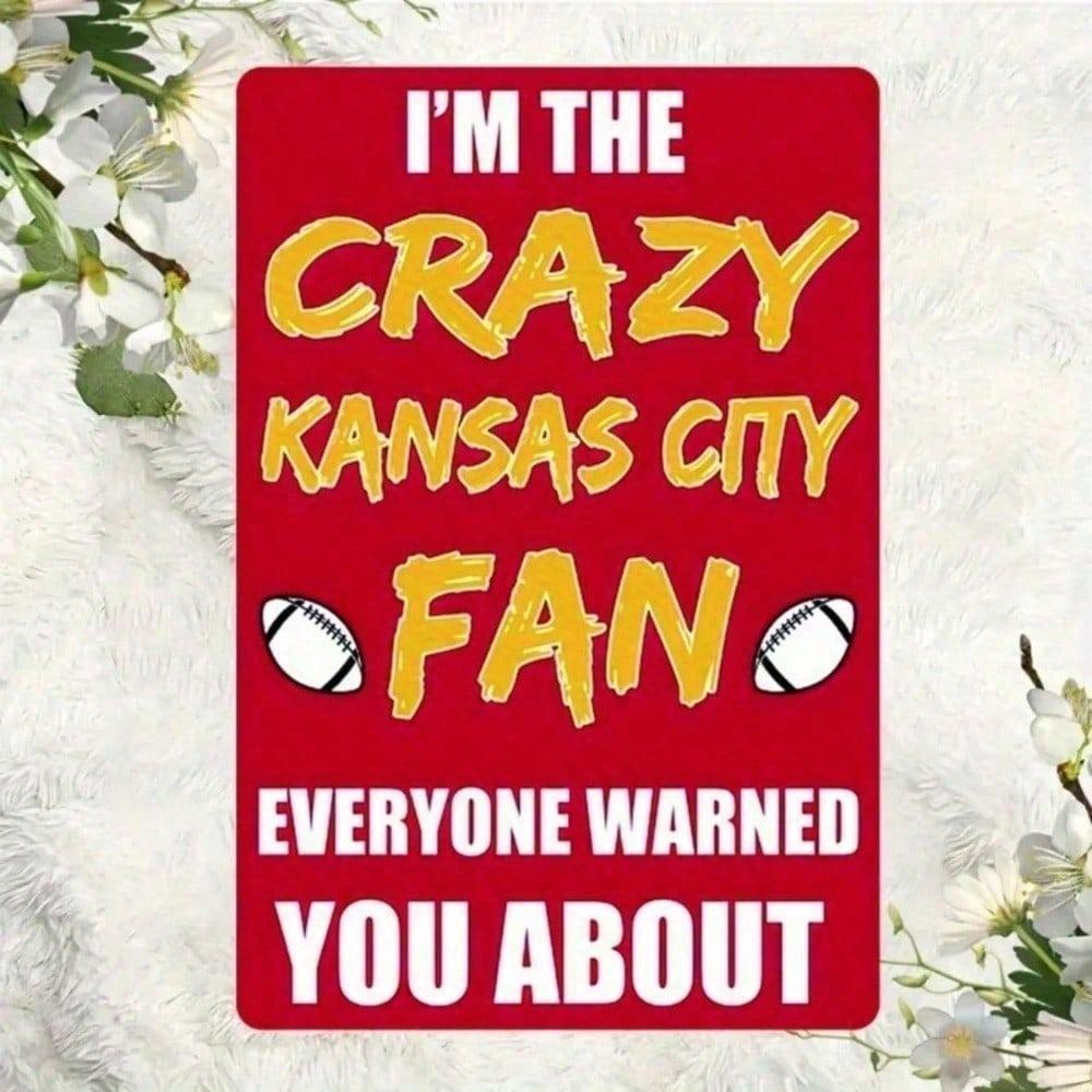 Металлическая табличка Kansas City Chiefs, деревенский винтажный декор для стены, 8x12 дюймов, для домашнего бара, офиса, подарок фанату