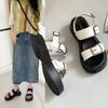 Ladies Fashion Retro Platform Sandals