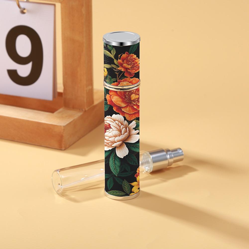 Пульверизатор из ПУ кожи, Флакон-атомайзер для цветочных духов, Контейнер для аромата с ультрадисперсным распылением, Для путешествий