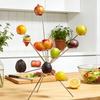 Exploding Fruit Bowl Creative Metal Fruits Stand Art 360° Floating Fruit Display For Kitchen Festival Party Desk Ornaments Decor