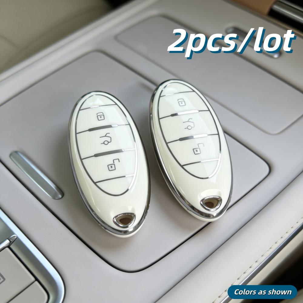 2 шт./лот Чехлы для корпуса автомобильного ключа для FAW BESTUNE T77 Pro T33 T55 T99 Защитный чехол для пульта дистанционного ключа, подходит только для показанного автомобильного ключа