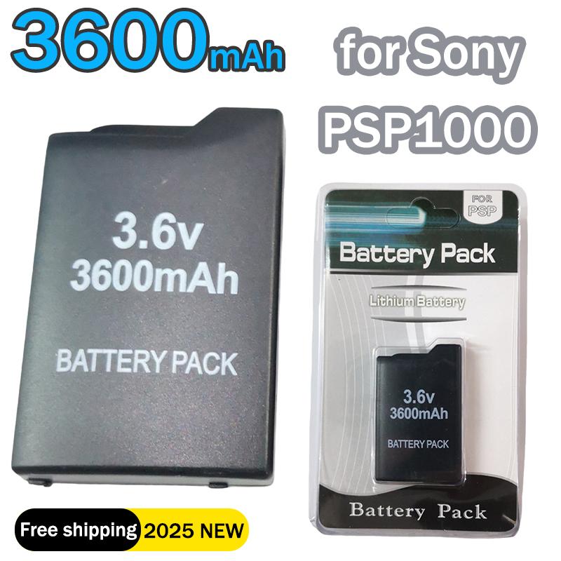 New 3.6V 3600mAh Li-ion Battery for Sony PSP1000 PSP-110 Game Console Lithium Built-in Host Battery PlayStation Portable Gamepad