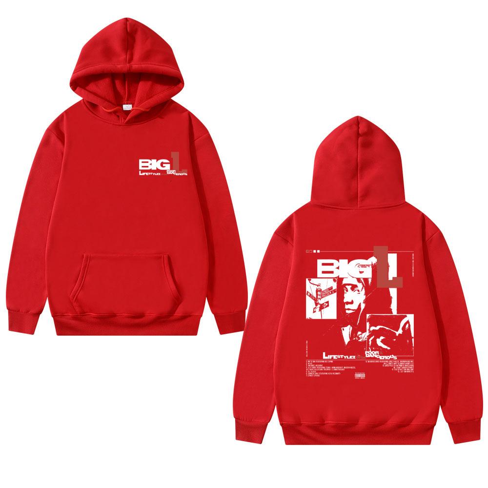 Rapper The Notorious Big L Lifestylez of The Poor and Dangerous Hoodie Biggie Smalls Pullover Men's Hip Hop Oversized Hoodies