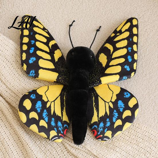 Realistic Butterfly Toy 3D Plush Toy Stuffed Throw Pillow Soft Wing Doll Insect Animal Decor Gift for Kids Girls Home Ornament Birthday Gifts