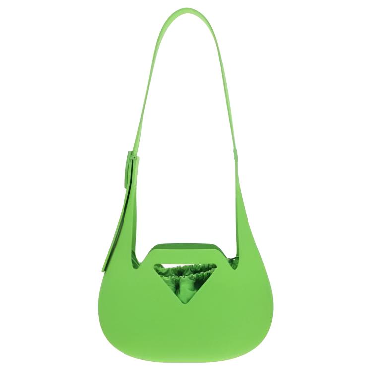 Bottega Veneta Small Moulded Shoulder Bag Acid Green Women Shoulder_bags 696920-V1W00-3872