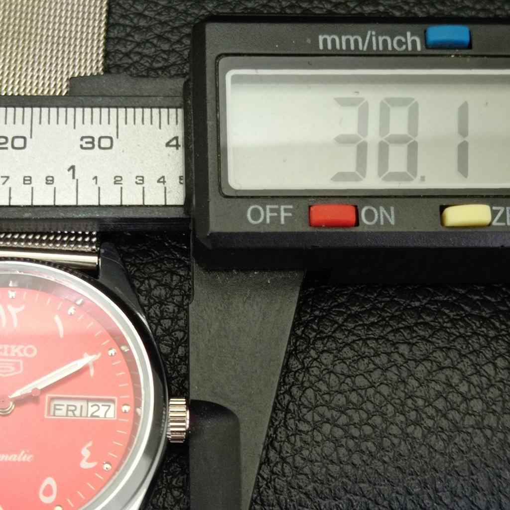 ОТРЕСТАВРИРОВАННЫЕ ВИНТАЖНЫЕ МУЖСКИЕ ЧАСЫ SEIKO 5 АВТОМАТИЧЕСКИЕ 6309A ЯПОНИЯ КРАСНЫЙ ЦИФЕРБЛАТ a441179-4