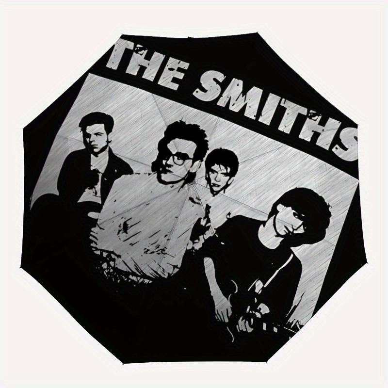 1PC The Smiths Music Band Automatic Open/Close Umbrella - Compact Travel Umbrella, 8-Rib Heavy-Duty Construction, Ideal Gift a0828176