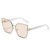 Oversized Cat Eye Sunglasses Women New Vintage Shades Brand Design Retro Big Sun Glasses Uv400 Fashion Rimless Eyewear Female