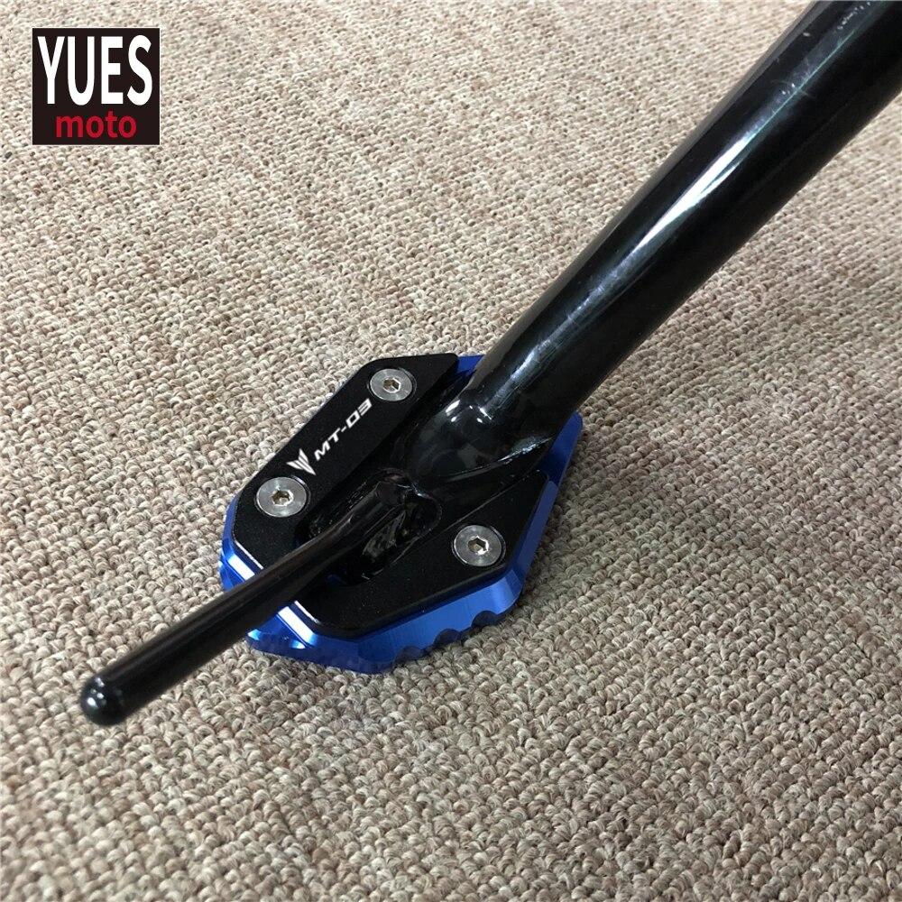 Аксессуары для мотоциклов, подставка, боковые подставки, увеличитель для Yamaha MT03 MT 03 2016 2017 2018, удлинительная пластина подставки