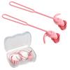 1 Pair Silicone Corded Ear Plug Waterproof Waterproof Earplug Safe Swimming Earplugs  Adults Kids