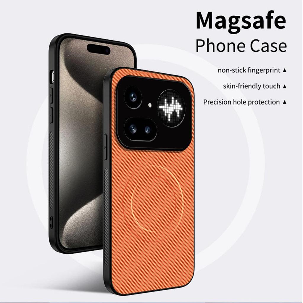 Чехол из ТПУ с текстурой углеродного волокна для Nothing Phone 4a Pro, противоударный, мягкий