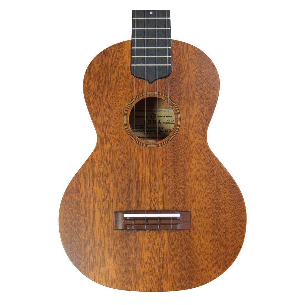 LUNA Concert Ukulele in Solid African Mahogany KIWAYA SeriesLC (Made Japan, Wood)