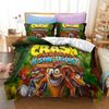 Cartoon Crash Bandicoot 3d Luxury Bedding Set Duvet Cover Set Pillowcase Europe/USA/Australia Twin Full Queen King Bedchothes