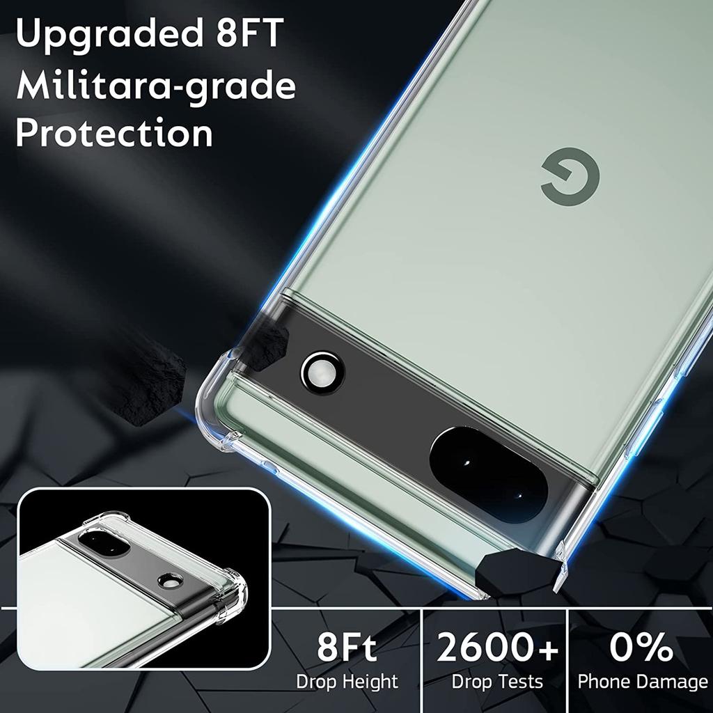 Прозрачный чехол TPU для Google Pixel 6 6A 7 7A 8 Pro Прозрачный чехол-бампер Pixel 6 7 8 Pro 6A 7A Прозрачный противоударный чехол
