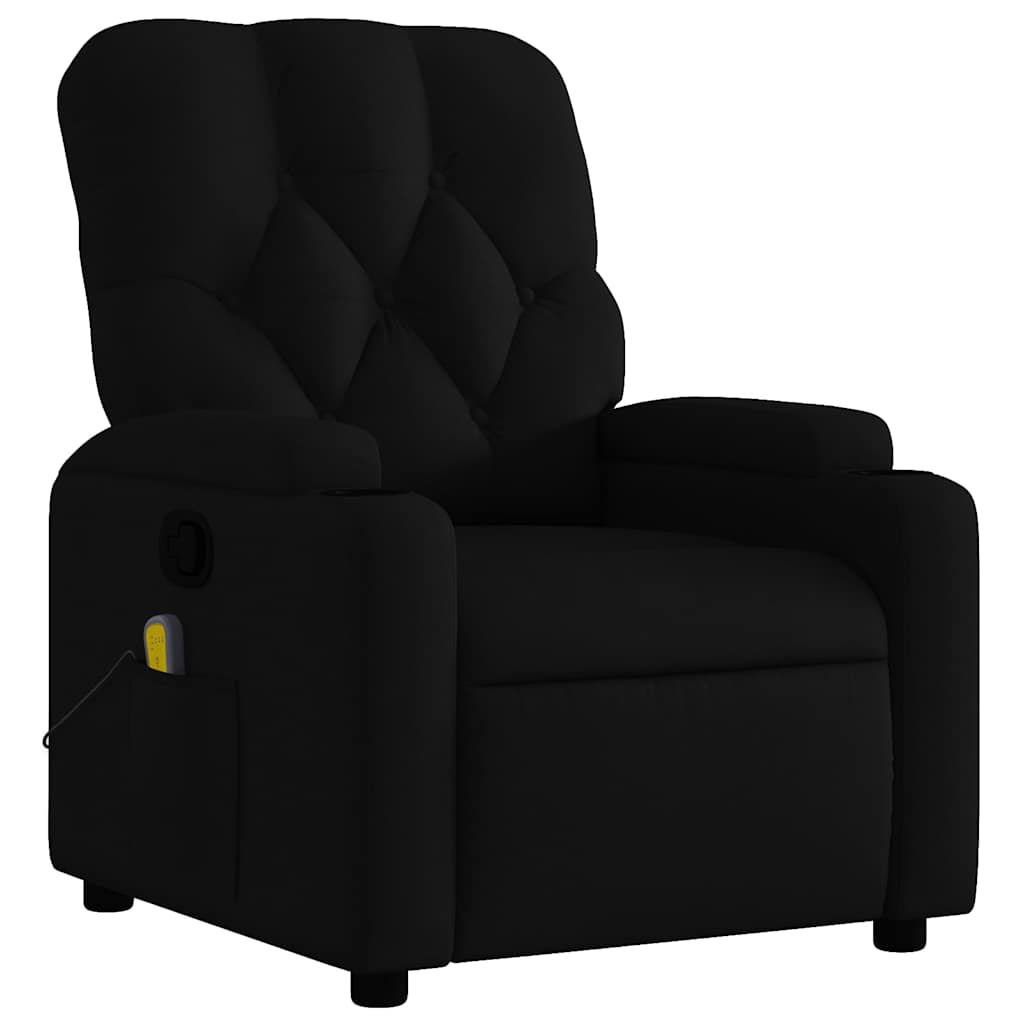 Massage Chair Black Fabric